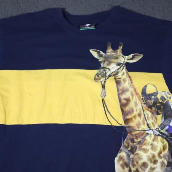 Vintage LRG T-Shirt Men L Multicolor Colorblock Giraffe Graphic Design Crew Neck - Picture 2 of 8